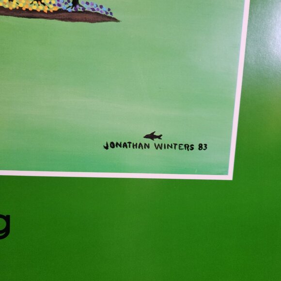 1980s Poster, Jonathan Winters "The First And Last Day Of Spring" 28"x22" NOS - Picture 4 of 8
